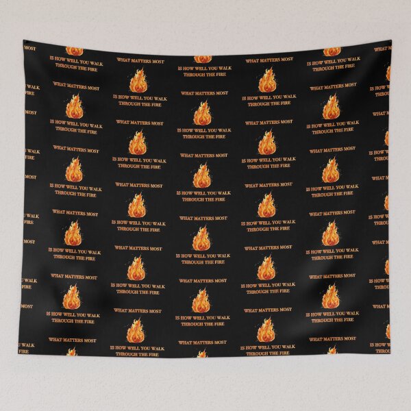 Item preview, What matters most is how well you walk through the fire Charles Bukowski quote designed and sold by KatelynMitalski.