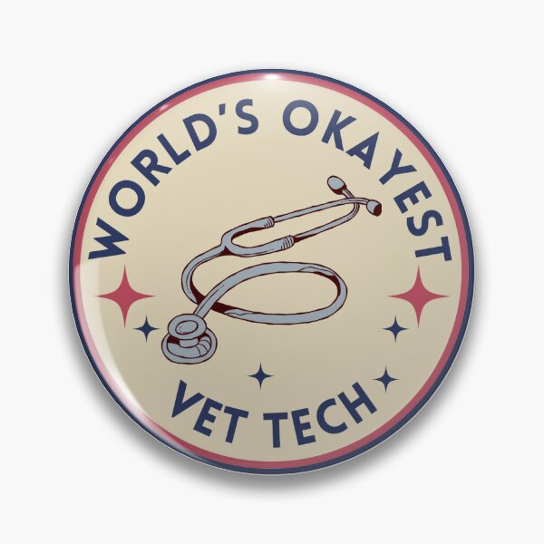 Item preview, World's Okayest Vet Tech designed and sold by Unhinged Goose.