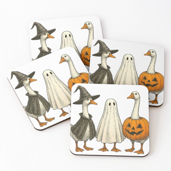 Item preview, Trick-or-Treat Geese Trio designed and sold by Adronia.