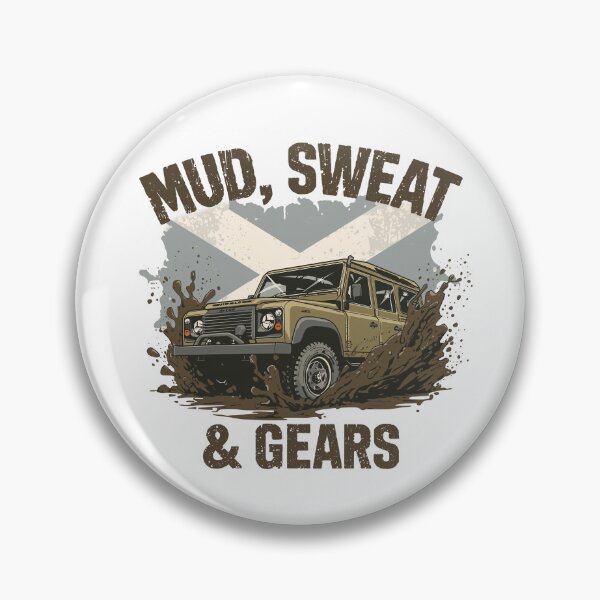 Item preview, Scottish Off-Road Mud Sweat Gears Design | Scotland 4x4 Adventure Vehicle Art designed and sold by Loom on the Loch.