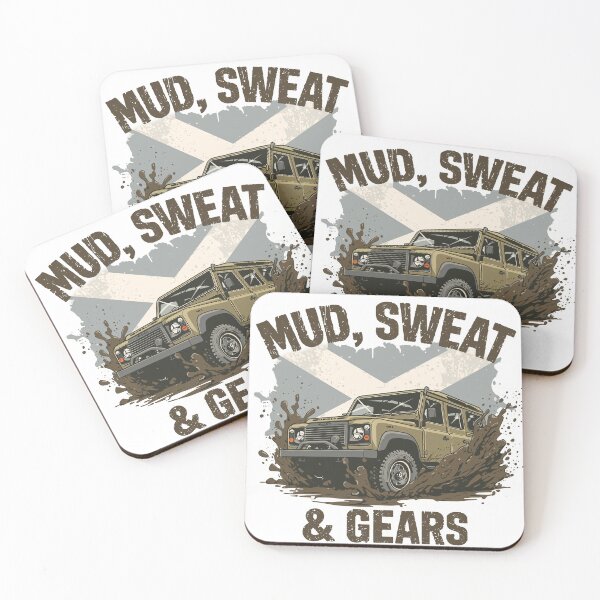 Item preview, Scottish Off-Road Mud Sweat Gears Design | Scotland 4x4 Adventure Vehicle Art designed and sold by Loom on the Loch.