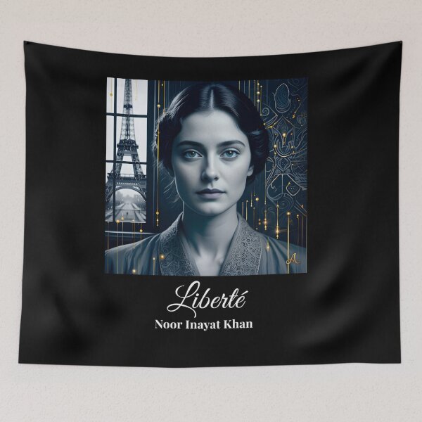 Item preview, Noor Inayat Khan: Spy Princess | "Liberté" Design - Dark designed and sold by imprAsiones.