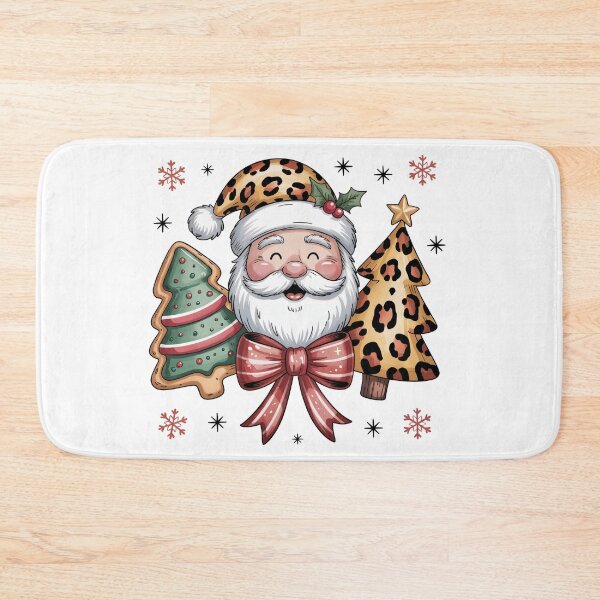 Item preview, Santa with Festive Cookie Trees designed and sold by jkrphoto.