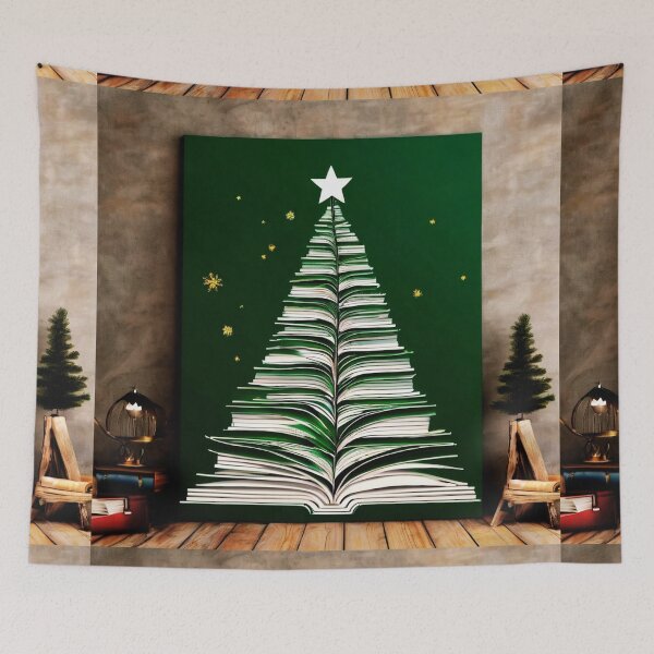 Item preview, A Bookish Christmas Tree for Bookworms. designed and sold by Zofia Sosnecka.