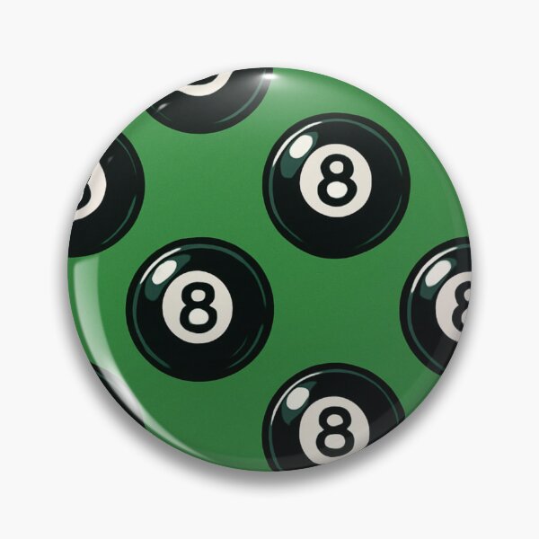 Artikelvorschau, Lucky 8-Ball-Muster auf grünem Filz entworfen und verkauft von weirdfishes123.