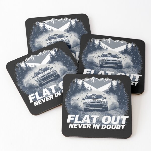 Item preview, Scottish Rally Car Flat Out Design | Scotland Motorsport Saltire Rallying Never in Doubt Art designed and sold by Loom on the Loch.