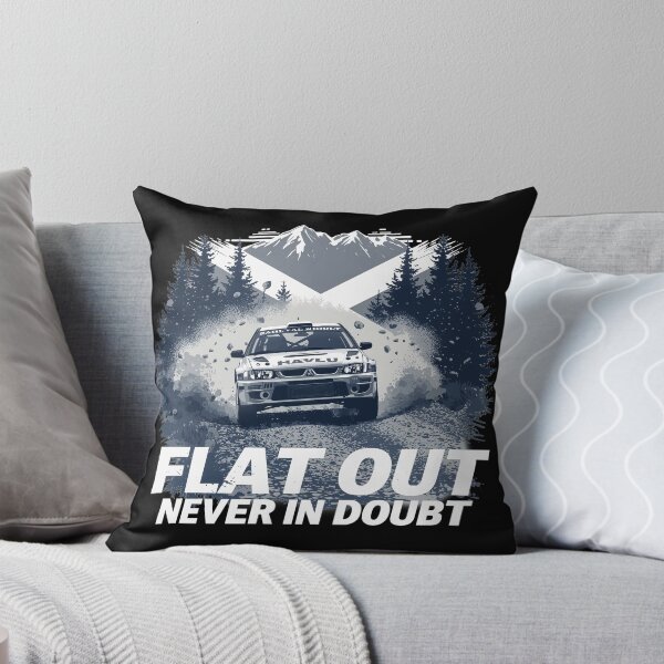 Item preview, Scottish Rally Car Flat Out Design | Scotland Motorsport Saltire Rallying Never in Doubt Art designed and sold by Loom on the Loch.