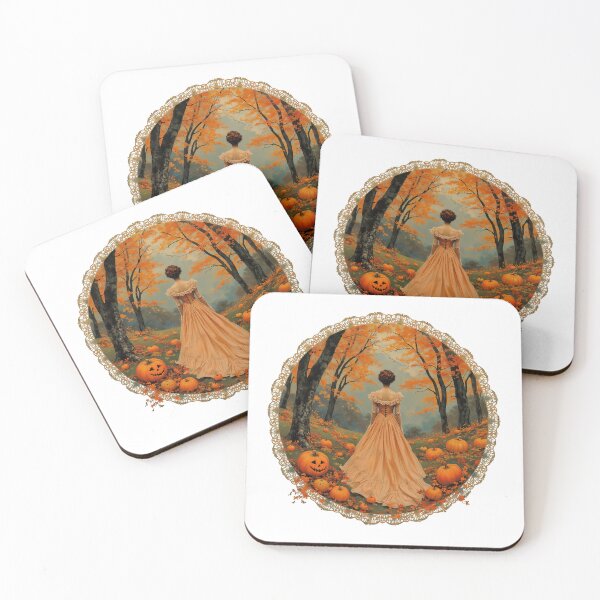 Item preview, Autumn Lady in Pumpkin Doily designed and sold by Liededrom..