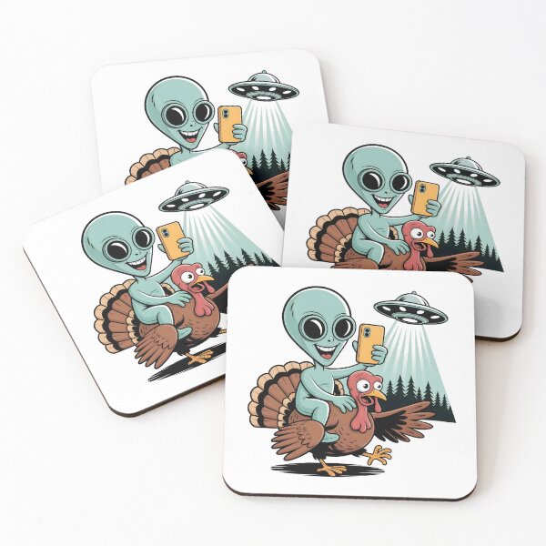 Item preview, Alien Turkey Ufo Selfie - Funny Thanksgiving designed and sold by GRABAPSHOP.
