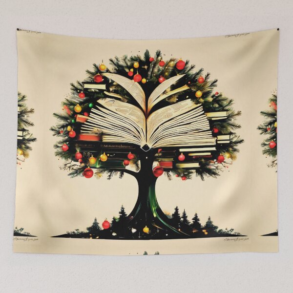 Item preview, A Bookish Christmas Tree for Bookworms. designed and sold by Zofia Sosnecka.