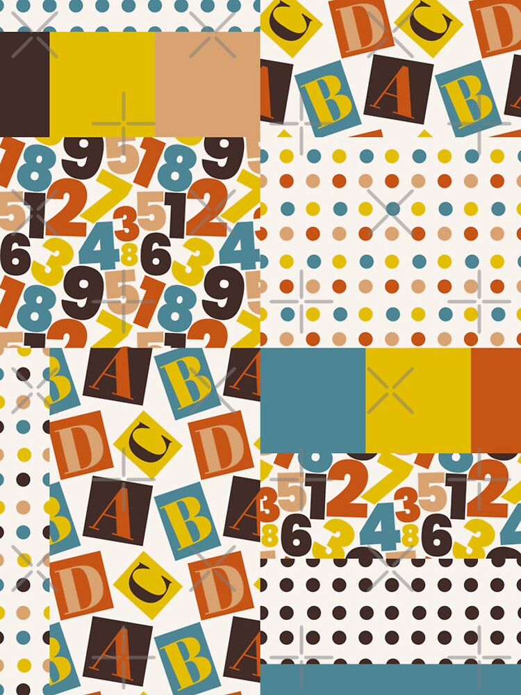 Thumbnail 4 of 4, iPhone Case, Numeric harmony patchwork designed and sold by SweetberryHouse.