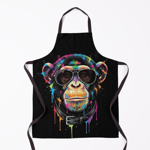 Item preview, Neon Colorful Cool Monkey – Funky Pop Art Animal with Sunglasses designed and sold by Whisky1111.