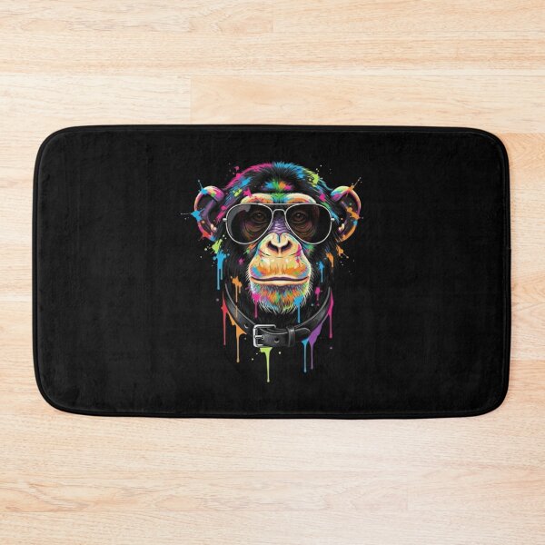 Item preview, Neon Colorful Cool Monkey – Funky Pop Art Animal with Sunglasses designed and sold by Whisky1111.