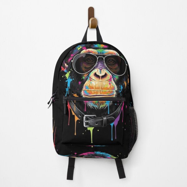 Item preview, Neon Colorful Cool Monkey – Funky Pop Art Animal with Sunglasses designed and sold by Whisky1111.