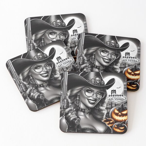 Item preview, Halloween Noir Cowgirl Skeleton Glow designed and sold by Voodoo Store Paranormal Collections.