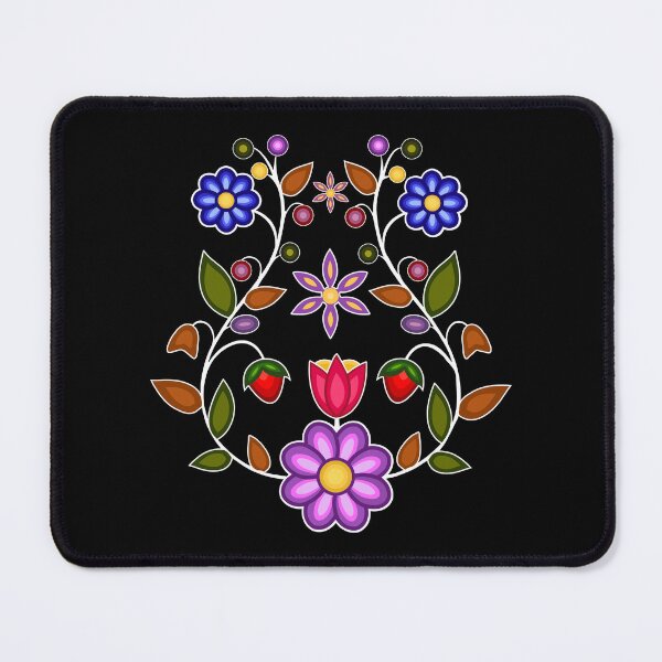 Item preview, Ojibwe Floral Native Flowers And Strawberries designed and sold by YalenArt.