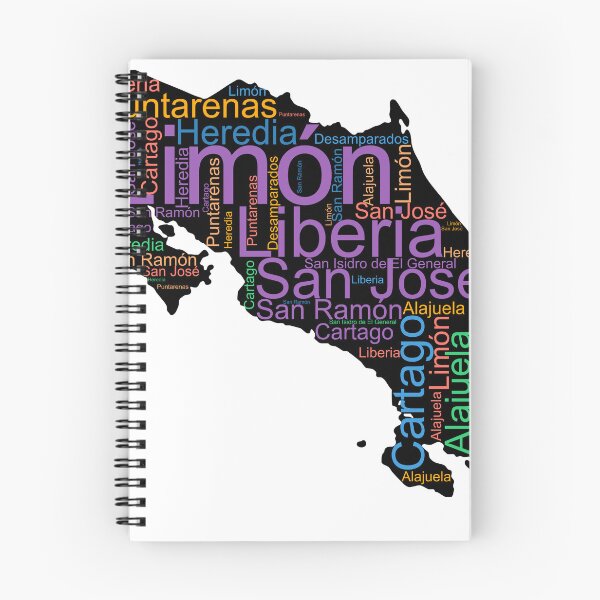 Item preview, Costa Rica City Names Word Art designed and sold by TheIconSmith.