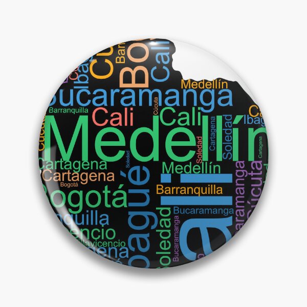 Item preview, Colombia City Names Word Art designed and sold by TheIconSmith.