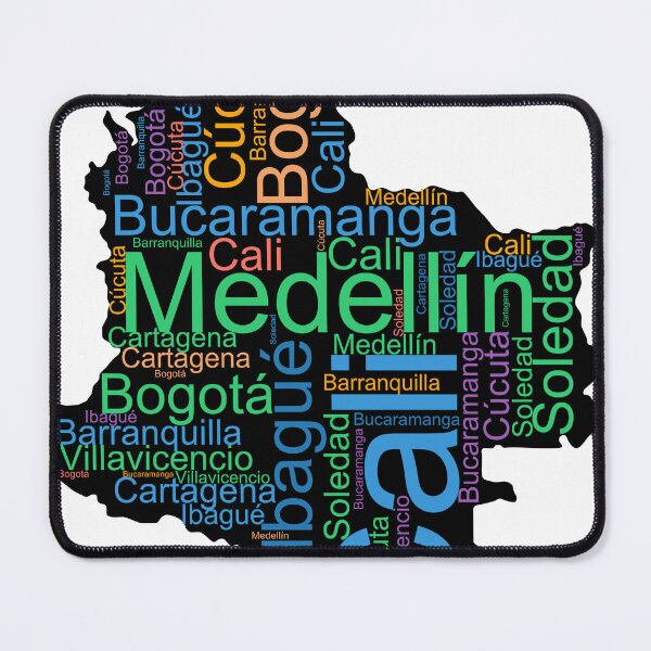 Item preview, Colombia City Names Word Art designed and sold by TheIconSmith.