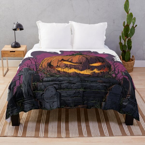 Item preview, Dark Pumpkin King – Scary Halloween Pumpkin in a Graveyard | Creepy Jack-O’-Lantern Design designed and sold by pehhappy.