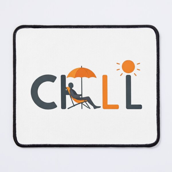 Item preview, CHILL Logo Design – Minimalist Beach Chair and Umbrella Concept in Modern Flat Vector Style designed and sold by PixelVibe782.
