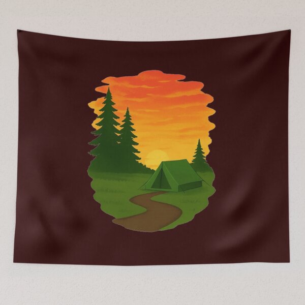 Item preview, United Adventure-Campsite at dawn designed and sold by annenambiro.