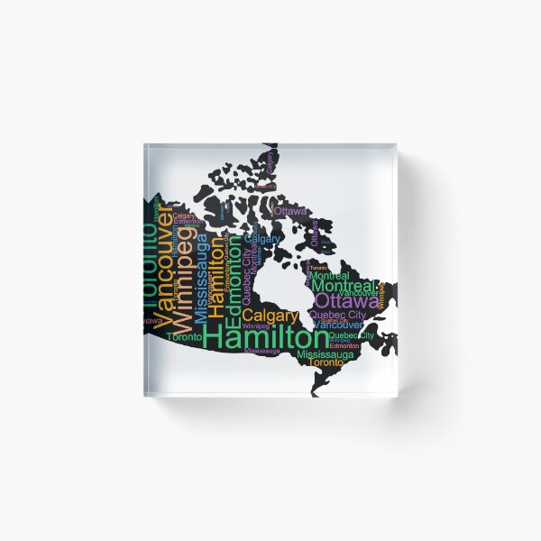 Item preview, Canada City Names Word Art designed and sold by TheIconSmith.