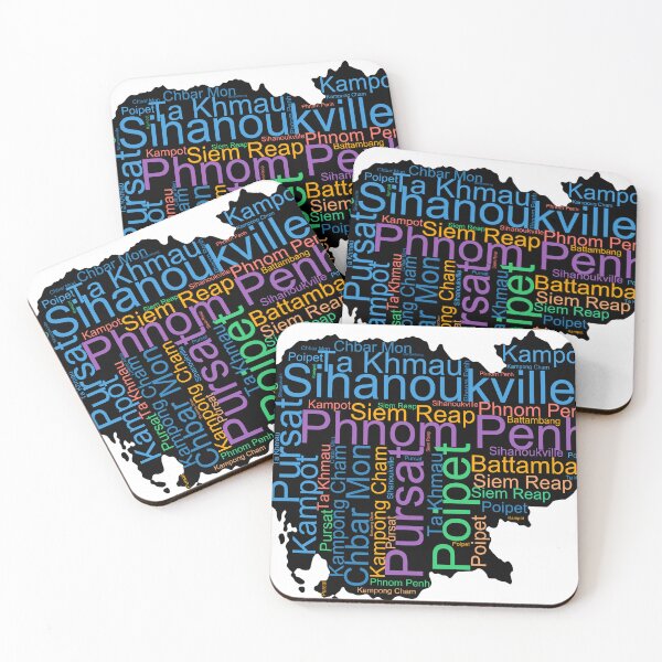 Item preview, Cambodia City Names Word Art designed and sold by TheIconSmith.