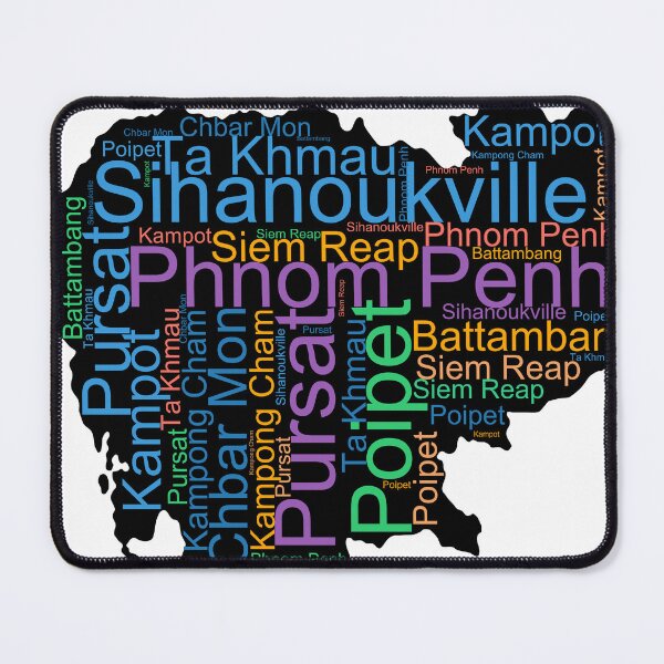 Item preview, Cambodia City Names Word Art designed and sold by TheIconSmith.