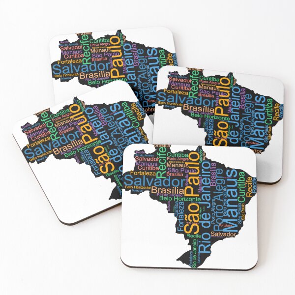Item preview, Brazil City Names Word Art designed and sold by TheIconSmith.