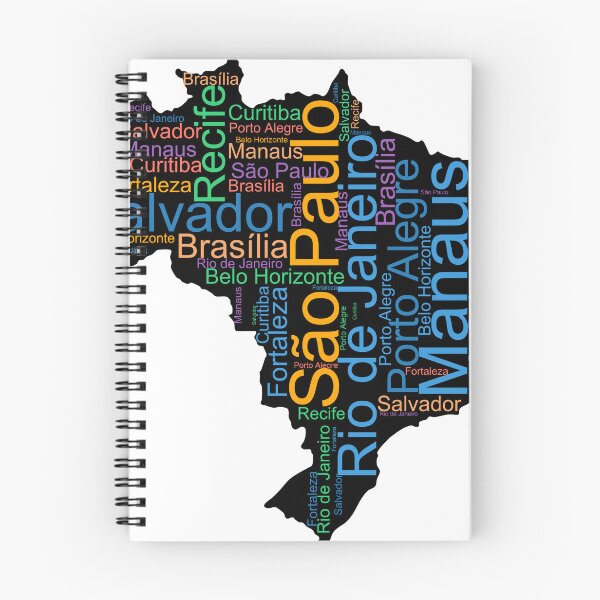 Item preview, Brazil City Names Word Art designed and sold by TheIconSmith.