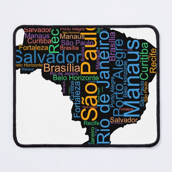 Item preview, Brazil City Names Word Art designed and sold by TheIconSmith.