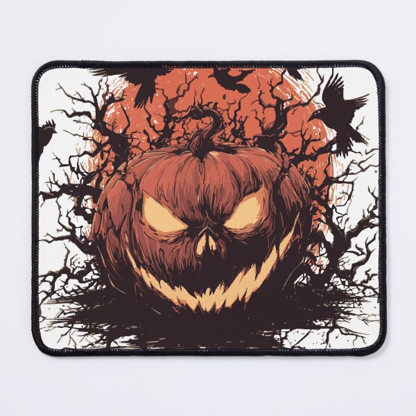 Item preview, Dark Pumpkin King – Scary Halloween Pumpkin in Cemetery | Creepy Jack-O’-Lantern Design b designed and sold by pehhappy.