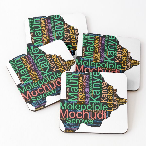 Item preview, Botswana City Names Word Art designed and sold by TheIconSmith.