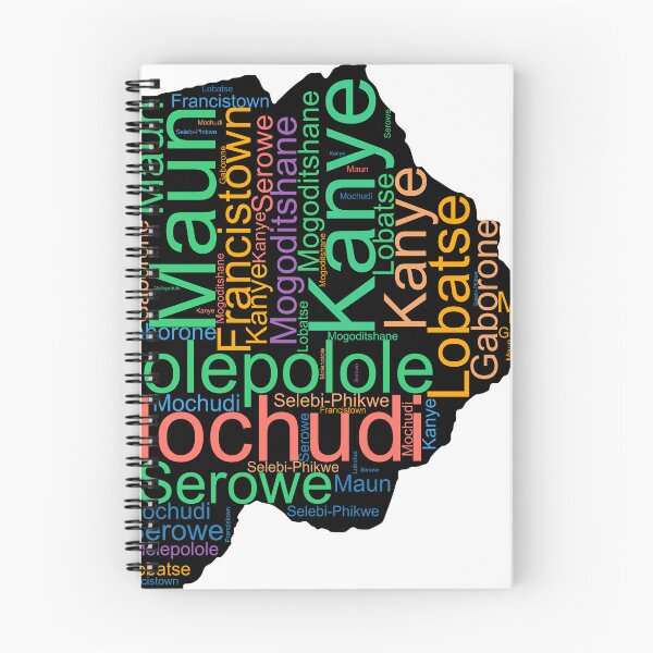 Item preview, Botswana City Names Word Art designed and sold by TheIconSmith.