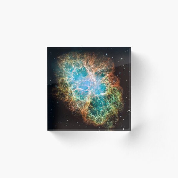 Crab Nebula, #Crab, #Nebula, #CrabNebula,  #fog, #nebulae, #interstellar, #cloud, #dust, #hydrogen, #helium, #ionized, #gases,  #astronomical, #object, #MilkyWay, #Andromeda,  #galaxies, #Hubble Acrylic Block