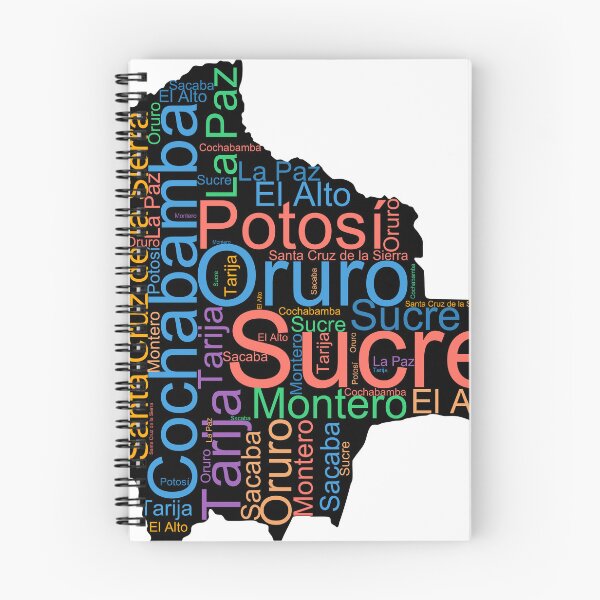 Item preview, Bolivia City Names Word Art designed and sold by TheIconSmith.