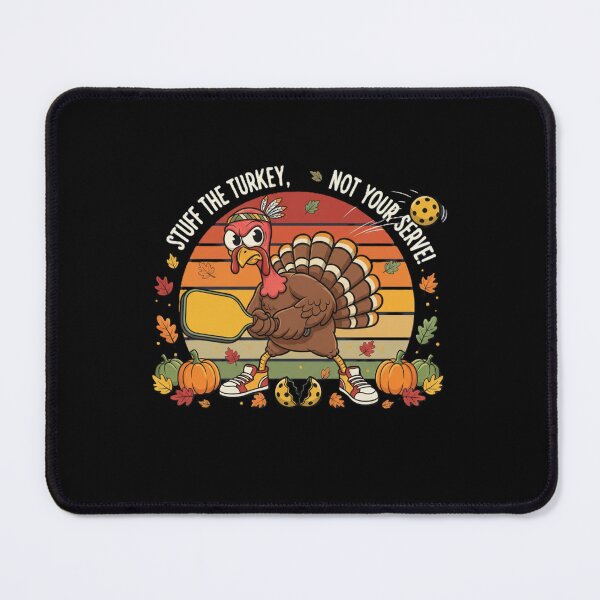 Item preview, Thanksgiving Pickleball Turkey Funny Retro Fall Sports Gift, Stuff The Turkey Not Your Serve Tee designed and sold by 519xdesign.