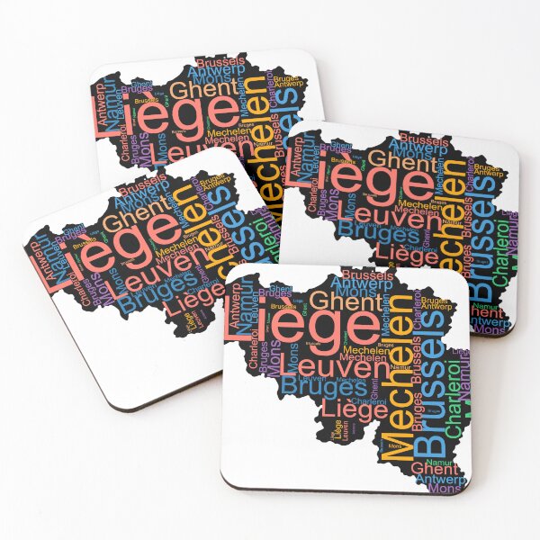 Item preview, Belgium City Names Word Art designed and sold by TheIconSmith.