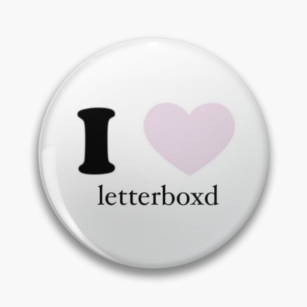 Item preview, I Heart Letterboxd  designed and sold by BookishAdore.