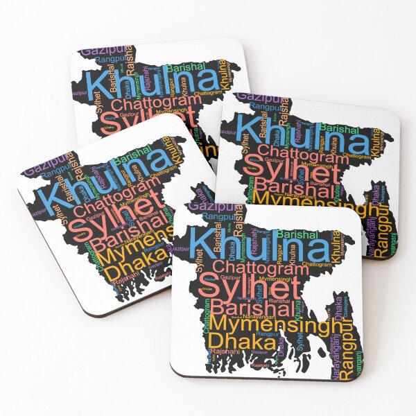 Item preview, Bangladesh City Names Word Art designed and sold by TheIconSmith.