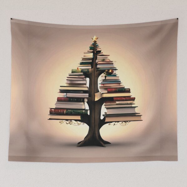 Item preview, A Bookish Christmas Tree for Bookworms. designed and sold by Zofia Sosnecka.