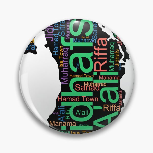 Item preview, Bahrain City Names Word Art designed and sold by TheIconSmith.
