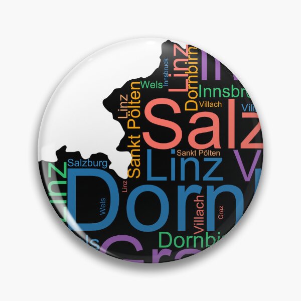 Item preview, Austria City Names Word Art designed and sold by TheIconSmith.