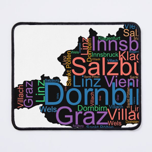 Item preview, Austria City Names Word Art designed and sold by TheIconSmith.