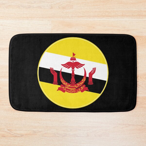 Item preview, Brunei Flag Circle Emblem Yellow Black designed and sold by NTGUILTY.