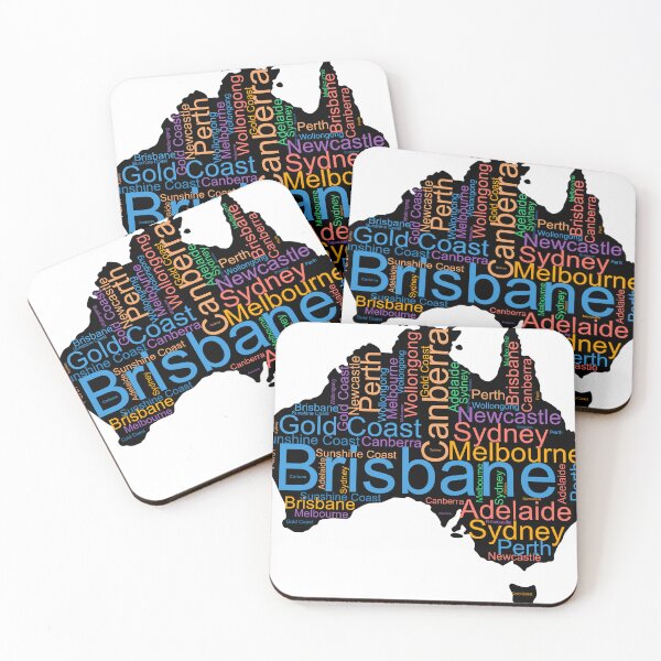 Item preview, Australia City Names Word Art designed and sold by TheIconSmith.