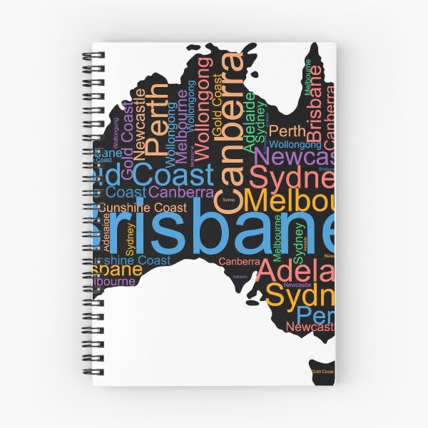 Item preview, Australia City Names Word Art designed and sold by TheIconSmith.