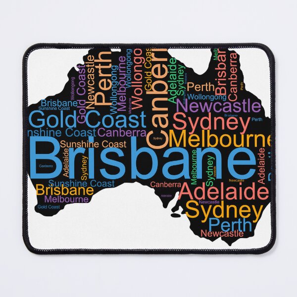 Item preview, Australia City Names Word Art designed and sold by TheIconSmith.