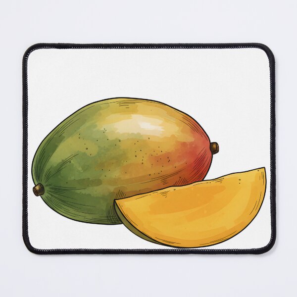 Item preview, mango Watercolor hand drawn illustration tropical fruits lovers designed and sold by LittleArij.